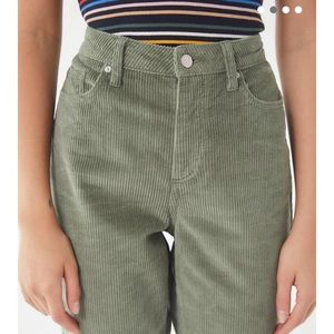 BDG green thick corduroys